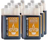 CoolBrew Vanilla 6 Pack - 32 DRINKS PER BOTTLE - Fresh Cold Brew Liquid Concentrate - For Iced or Hot Coffee, Unsweetened, No Preservatives