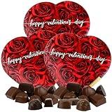 Valentines Day Chocolate Truffle Heart Box Bundle, Includes 3 Boxes, Pack of 3