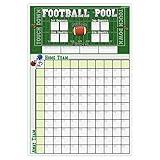 Football Pool Poster | (13” inch x 19”inch) Football Squares Pool Board | Office Pool Football Poster | Big Game Party Decorations | Football, Super Game Bowl Party Pool Poster | By Anapoliz