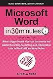 Microsoft Word In 30 Minutes (Second Edition): Make a bigger impact with your documents and master the writing, formatting, and collaboration tools in Word 2019 and Word Online