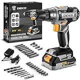 Power Drill Cordless: DEKO PRO Cordless Drill 20V Electric Power Drill Set Tool Drills Cordless Set with Battery and Charger 20 Volt Drill Driver Kit