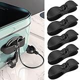 Nearockle Cord Organizer for Appliances, 5 Pack Upgraded Cord Holder Cord Winder Stick Firmly on Kitchen Mixer, Blender, Coffee Maker, Pressure Cooker, Air Fryer and Small Appliances(Black)