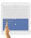 Quilting Ruler- 12.5 * 12.5" Slotted Rulers for Quilting and Sewing Quilt Strip Rulers for Fabric Precise Cutting
