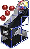 Kiddie Play Toy Basketball Hoop Arcade Game Set | with 4 Balls & Air Pump, Indoor Outdoors Sports Toys for Kids