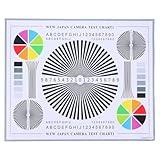 Artibetter Lens Test Chart Color Calibration Card Lens Focus Adjustment Chart Color Wheel CCTV Camera Calibration Tool Testing Card for Monitoring Systems