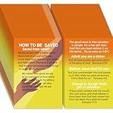 Fankya 240pcs Gospel Tracts Plan of Salvation Cards Pocket Holy Prayer Cards Bible Tracts Inspirational Mini Bibles Christian Tracts for Evangelism Church Gifts (How to be Saved)