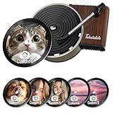 Sonloka Personalized Car Air Freshener，Double Sided Customized Car Air Freshener，Air Vent Decorations for Car，Custom Car Accessories Air Fresheners，Custom Air Fresheners with picture. (L, 6 Pcs CD)