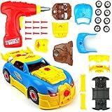 Big Mo's Toys Build Your Own Race Car - STEM Toy Racing Car for Kids Gift,1XBuildable Car Set