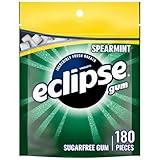 ECLIPSE Spearmint Chewing Gum Sugar Free, Mint Gum Bulk Pack, 8.8 Ounce (180 Piece Bag)