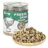PAWUP Freeze Dried Chicken Liver Pet Treats, High Protein Freeze-Dried Pet Food for Dogs, Cats, Fresh Ingredient Snacks, 4.6 oz, Rawhide Free&Grain Free