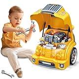 MUGEYMYD Large Truck Engine Toy for Kids 3-5, Take Apart Motor Vehicle Pretend Play Car with Light and Sound, Kids Mechanic Workshop Set, Toy Engine Building Kit for Toddlers.