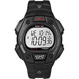 Timex Men's Ironman Triathlon Classic 30 38mm Watch – Black & Gray Case Negative Display with Black Resin Strap