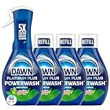 Dawn Powerwash Gain Original Dish Spray, Liquid Dish Soap, Dish Soap Refill, , 1 Starter Kit + 3 Refills, 64 Fl Oz