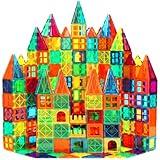 FNJO Magnetic Tiles, 110PCS Magnet Building Set, Magnetic Building Blocks,Construction STEM Learning and Playing Toys for Kids, Montessori Toy for Preschool Boys Girls Toddlers Classroom Must-Haves
