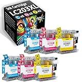 ColorPrint Compatible LC203 Ink Cartridge Color Replacement for Brother LC203XL LC201 LC-203XL LC203CL for MFC J4320DW J4420DW J460DW J480DW J680DW J880DW MFC-J885DW J4620DW Printer (6-Pack, 2C2Y2Y)