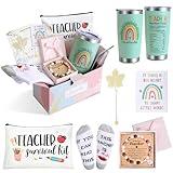 Best Teacher Appreciation Gifts for Women, Back to School, End of Year, Christmas, Birthday, Thank You Gifts for New Teacher from Student-20 oz Tumbler Set