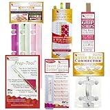 Guidelines4Quilting Super Easy FSQ Set For12-in Quilt Rulers - Make Accurate 9 and 16-Patch, Flying Geese, Diamond-in-A-Square Quilt Blocks Any Size. No Math or Pricey Dies. No Fabric Waste