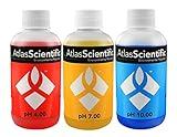 Atlas Scientific pH 4.00, 7.00, & 10.00 Calibration Solution 125ml - 4oz (Pack of 3)