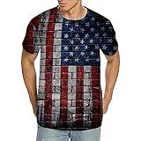 American Flag Shirts for Men USA 4th of July Patriotic Tshirt Memorial Day Outfits Red White Blue T Shirts Casual Big and Tall Boys Active Tops Graphic Tee Prime Try Before You Buy