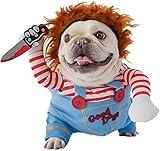 Pet Deadly Dog Costume, Cute Dog Cosplay Halloween Christmas Funny Costume Dog Clothes Party Costume for Small Medium and Large Dogs (Medium)