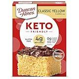 Duncan Hines Keto Friendly Classic Yellow Cake Mix, Gluten Free, Zero Sugar Added, 10.6 oz