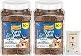 Aurora Pet Bundle Set (2) Party Mix Beachside Crunchy Cat Treats (20-oz Each) with AuroraPet Wipes