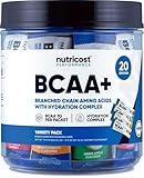 Nutricost BCAA+ Hydration Variety Pack (20 Stickpacks) - Branched Chain Amino Acids with Hydration Complex - Gluten-Free, Non-GMO