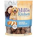 Milo's Kitchen Homestyle Dog Treats, Chicken Meatballs, 18 Ounce, High Protein, No Artificial Flavors