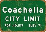 8 x 12 Metal Sign - Coachella City Limit - Retro Wall Decor Home Decor