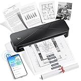 TATTMUSE Portable Printers Wireless for Travel, Inkless Printer for Phone & Laptop, Thermal Bluetooth Small Compact Mobile Printer for Home Use, Support 8.5" X 11" US Letter & A4 Size