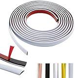 White Molding Trim Peel and Stick, Faoaatin 10Ft Premium Flexible Mirror Border Design for Tile Edges, Furniture Accent, and Kitchen Backsplash Decor