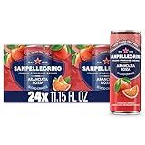 Sanpellegrino Italian Sparkling Drink Aranciata Rossa, Sparkling Orange and Blood Orange Beverage, 11.15 Fl Oz (Pack of 24)