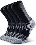 NSRRUN TURTLE Hiking Socks - Winter Thermal Merino Wool Socks for Men & Women - Thick Crew Socks for Hunting Work, XX-Large, Black, 2 Pairs