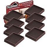 Yelanon Non Slip Furniture Pads for Hardwood Floors -8 Pcs 3” Furniture Coasters Cups, Anti Skid Furniture Grippers Rubber Feet, Floor Protectors for Furniture Bed Couch Stoppers