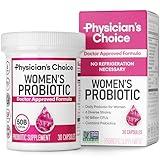 Physician's CHOICE Probiotics for Women - PH Balance, Digestive, UT, & Feminine Health - 50 Billion CFU - 6 Unique Strains for Her - Organic Prebiotics, Cranberry Extract+ - Women Probiotic - 30 CT