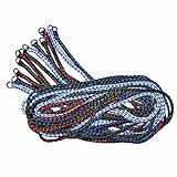 Downtown Pet Supply Braided Poly Slip Lead Dog Leash, 96 Pack, 5' Long - Universal Dog Slip Lead with Metal O Ring - Durable for Groomers, Shelters, Rescues, Vets, or Doggy Daycares