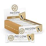 No Cow High Protein Bars, S'Mores - Healthy Snacks, 20g Vegan Protein, High Fiber, Low Sugar, Keto Friendly, Dairy & Gluten Free (12 Count)