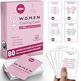 MBM 80 Women Coaching Cards – Professional Development & Leadership Training Flash Cards for Women | Career Advancement, Self-Reflection Prompts & Workplace Empowerment Tools