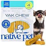 Native Pet Yak Cheese Himalayan Dog Chews - Long Lasting Dental Sticks for Small Breeds– 100% All Natural Himalayan Yak Chews for Small Dogs – Cheese Bone for Aggressive Chewers - 15 Per Pack
