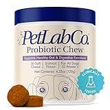 PetLab Co. Probiotics for Dogs, Support Gut Health, Occasional Diarrhea, Digestive Health & Seasonal Allergies - Salmon Flavor - 30 Soft Chews