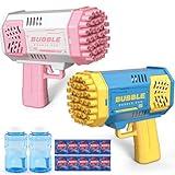JONEG Toys for 3-8 Year Old Boys Girls: 2 Pack Bubble Machine for Kids with Bubble Solution, Gifts for 3 4 5 6 7 8 Years Old Boy Birthday Toy for Kid Toddlers Ages 4-6 Outdoor Wedding Bubbles Wands