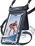 Lamicall 2 in 1 Waterproof Phone Pouch - [Small Items Storage] IPX8 Waterproof Phone Double Bag, Cell Phone Dry Bag Beach for iPhone 16/15/ Pro/Pro Max/Plus/14/13, Galaxy 24/23, 4-7.5" with Case