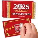 Big Dot of Happiness Chinese New Year - 2025 Year of The Snake Game Scratch Off Fortune Cards - 22 Count