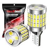 Torchbeam 912 921 LED Bulbs Reverse Lights, 921 led Backup light Bulbs 2600 Lumens 6000K Xenon White Super Bright T15 906 904 W16W Back Up Lights Reverse Lights, Pack of 2