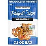 Snack Factory Original Pretzel Crisps, Non-GMO, 7.2 oz Resealable Bag