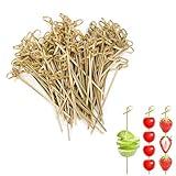 Perfect Stix Bamboo Pick 4 300ct Bamboo Knot Picks, Cocktail and Hors' D'Oeuvre, 4" (Pack of 300)