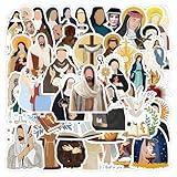 Christian Clergy Stickers |50 Pcs Priest Friars Nuns Waterproof Vinyl Decals for Water Bottles Laptop Luggage Mobile Phone Skateboard Décor