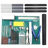 BXQINLENX Professional Gundam Model Tools Kit Modeler Basic Craft Set Hobby Tools Kit for Gundam Car Building Repairing and Fixing (J), 33 PCS