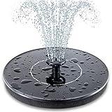 Mademax Solar Bird Bath Fountains Pump, Upgrade 1.4W Solar Fountain with 6 Nozzle, Free Standing Floating Solar Powered Water Fountain Pump for Bird Bath, Garden, Pond, Pool, Outdoor