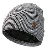 Wmcaps Winter Beanie for Men Women, Fleece Lined Beanie Soft Warm Knit Hat Ski Stocking Cuffed Cap (Grey)